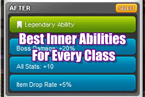 [MapleStory] All Classes Optimal Inner Ability / Link Skills Guide .